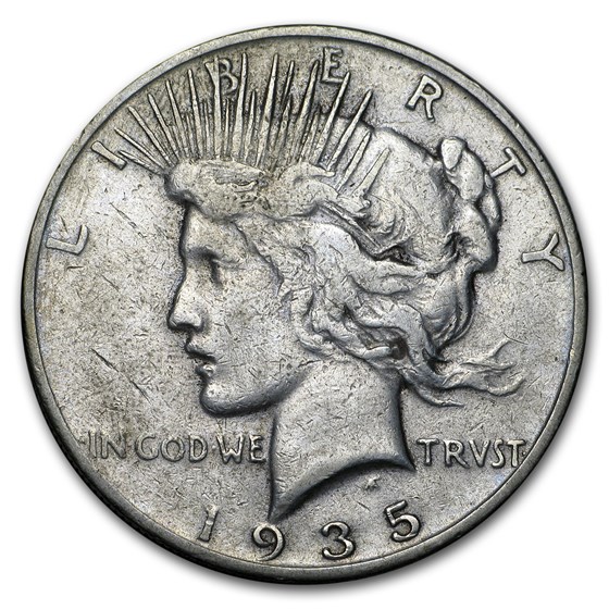 1935-S Peace Dollar VG/VF 1935-S Peace Dollar VG/VF
